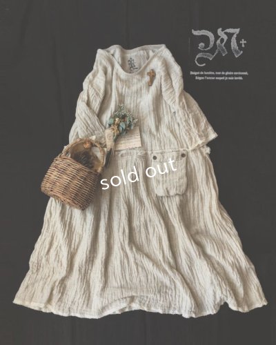 画像1: MARCHE' DE SOEUR／リネンウールワンピース・オフ