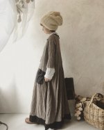 画像12: MARCHE' DE SOEUR／ウールカシミヤリネン　ワンピース・ココア (12)