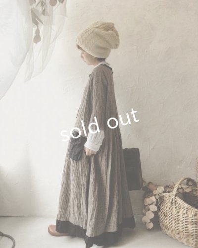 画像12: MARCHE' DE SOEUR/ウールカシミヤリネン ワンピース・ココア