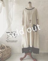 MARCHE' DE SOEUR／シェットランドウールリネン　ワンピース・オフ