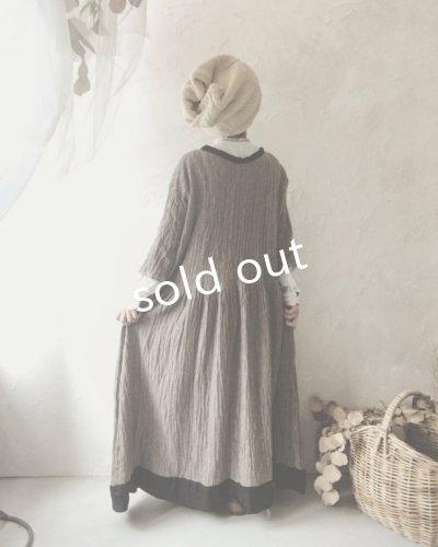 画像13: MARCHE' DE SOEUR/ウールカシミヤリネン ワンピース・ココア