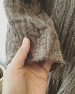画像8: MARCHE' DE SOEUR／ウールカシミヤリネン　ワンピース・ココア (8)