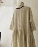 画像9: MARCHE' DE SOEUR／シェットランドウールリネン　ワンピース・オフ (9)