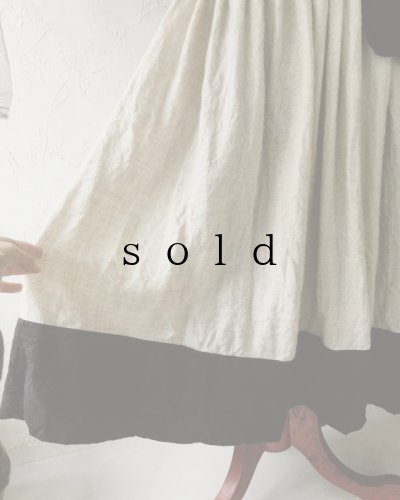 画像2: MARCHE' DE SOEUR／シェットランドウールリネン・種蒔のスカート