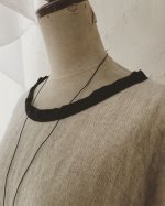 画像4: MARCHE' DE SOEUR／シェットランドウールリネン　ワンピース・オフ (4)