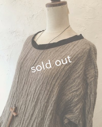 画像3: MARCHE' DE SOEUR/ウールカシミヤリネン ワンピース・ココア