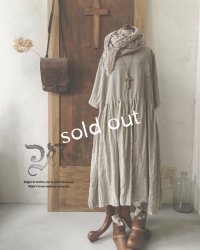 MARCHE' DE SOEUR／ギャザーワンピース・リトアニアリネン