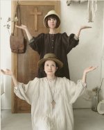画像19: MARCHE' DE SOEUR／ふわくしゅ２wayパフワンピース・チャコール (19)