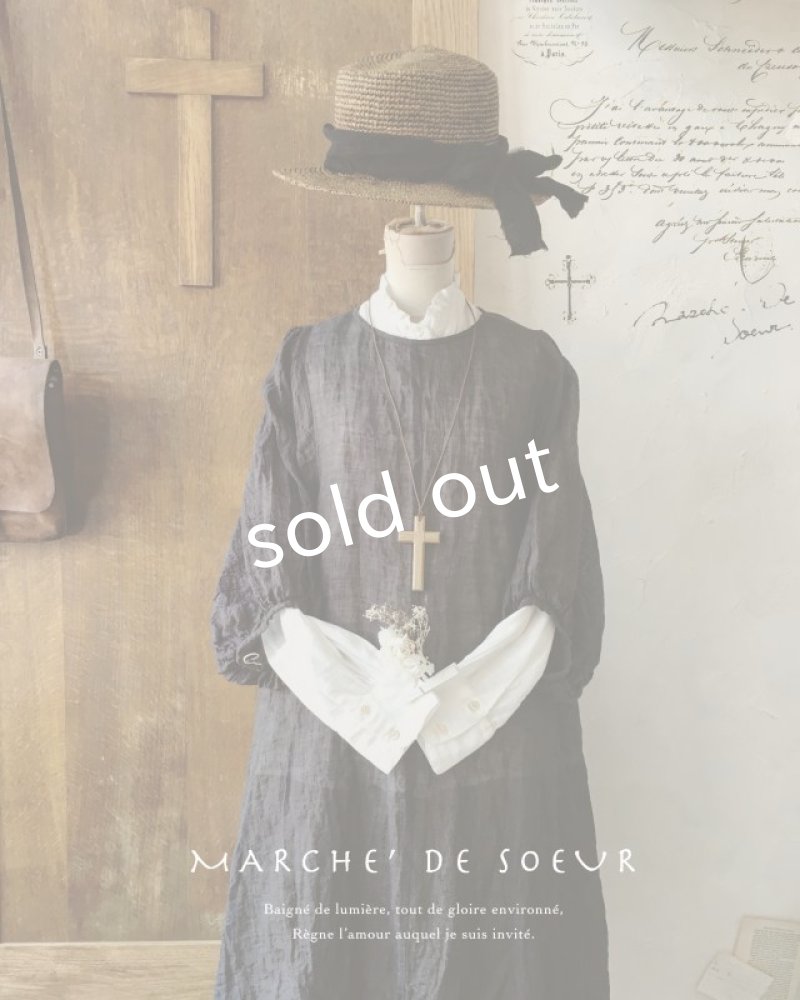 画像3: MARCHE' DE SOEUR／ふわくしゅ２wayパフワンピース・チャコール (3)