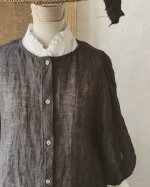 画像10: MARCHE' DE SOEUR／ふわくしゅ２wayパフワンピース・チャコール (10)