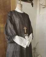 画像4: MARCHE' DE SOEUR／ふわくしゅ２wayパフワンピース・チャコール (4)