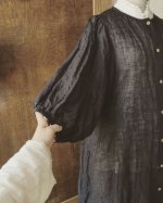 画像11: MARCHE' DE SOEUR／ふわくしゅ２wayパフワンピース・チャコール (11)
