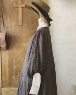 画像13: MARCHE' DE SOEUR／ふわくしゅ２wayパフワンピース・チャコール (13)