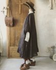 画像12: MARCHE' DE SOEUR／ふわくしゅ２wayパフワンピース・チャコール (12)