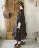 画像12: MARCHE' DE SOEUR／ふわくしゅ２wayパフワンピース・チャコール (12)