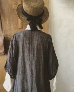 画像15: MARCHE' DE SOEUR／ふわくしゅ２wayパフワンピース・チャコール (15)