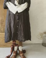 画像8: MARCHE' DE SOEUR／ふわくしゅ２wayパフワンピース・チャコール (8)