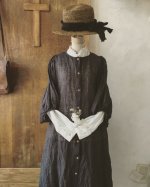 画像7: MARCHE' DE SOEUR／ふわくしゅ２wayパフワンピース・チャコール (7)