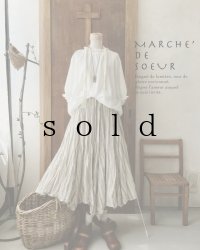 MARCHE' DE SOEUR／マルシェスカート・ストライプワッシャーリネン