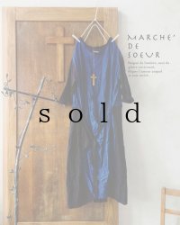 MARCHE' DE SOEUR／デザインワンピース・インディゴリネン