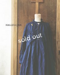 HALLELUJAH／1890's Bourgeron　1890年代　羊飼いシャツワンピース・indigo