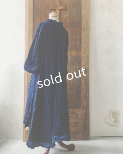 画像3: HALLELUJAH/1850年代 Bergere「グレーテルのローブ」indigo