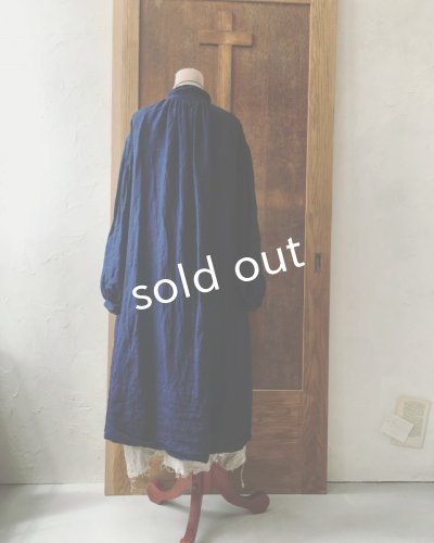 画像5: HALLELUJAH/1890's Bourgeron 1890年代 羊飼いシャツワンピース・indigo