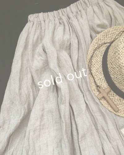 画像3: MARCHE' DE SOEUR/リトアニアリネンギャザースカート