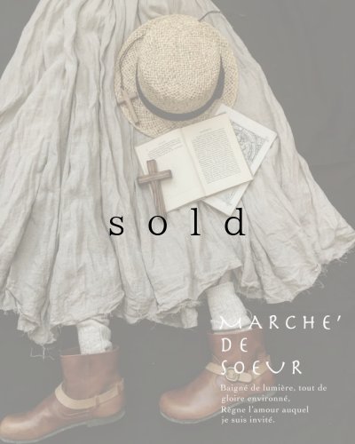 画像1: MARCHE' DE SOEUR／リトアニアリネンギャザースカート