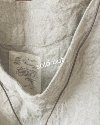 画像2: MARCHE' DE SOEUR／ベルギーリネン半袖プルオーバー・生成り