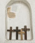 画像4: marchet／木の十字架壁掛け・チャコールウッド (4)