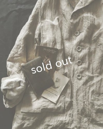 画像3: HALLELUJAH/1920年代 Veste「ロングジャケット」belgian sand baige