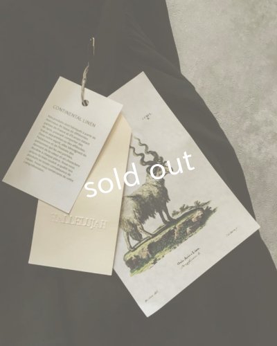 画像8: HALLELUJAH/1890's Bourgeron 1890年代 羊飼いシャツワンピース・Black