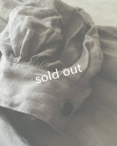 画像6: HALLELUJAH/1890's Bourgeron 1890年代 羊飼いシャツワンピース・Gray