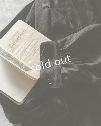 画像5: HALLELUJAH/1890's Bourgeron 1890年代 羊飼いシャツワンピース・Black