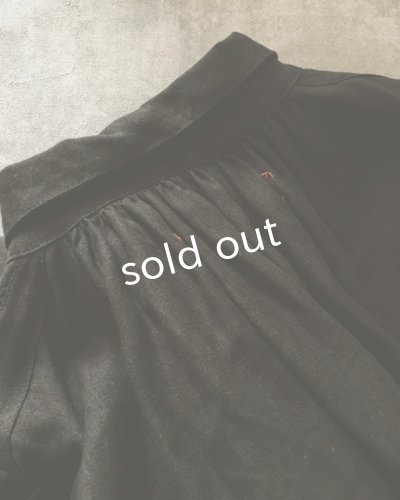 画像7: HALLELUJAH/1890's Bourgeron 1890年代 羊飼いシャツワンピース・Black