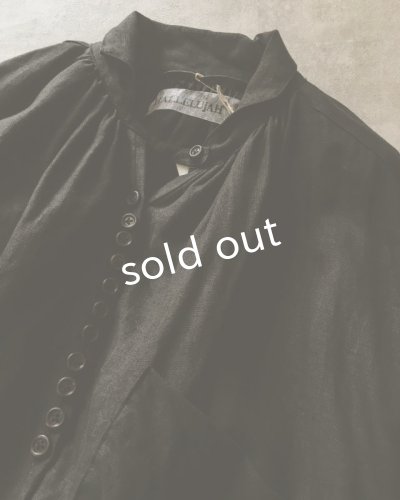 画像6: HALLELUJAH/1890's Bourgeron 1890年代 羊飼いシャツワンピース・Black