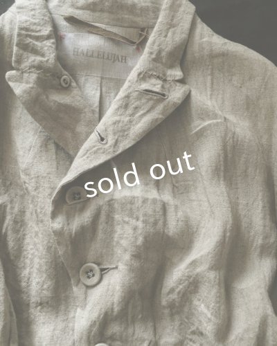 画像5: HALLELUJAH/1920年代 Veste「ロングジャケット」belgian sand baige