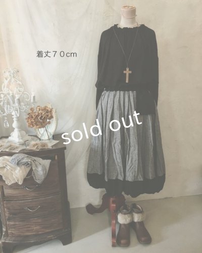 画像6: MARCHE' DE SOEUR/ポケットスカート・シャンブレー×ブラック