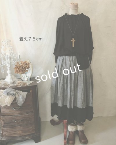 画像5: MARCHE' DE SOEUR/ポケットスカート・シャンブレー×ブラック