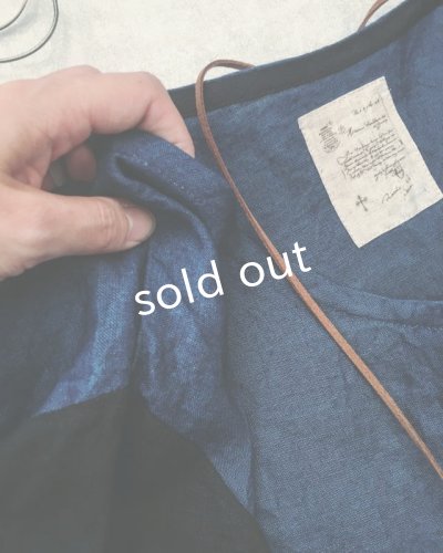 画像3: MARCHE' DE SOEUR/インディゴ染めバイカラーワンピース・ブラックお袖