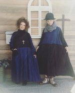 画像7: MARCHE' DE SOEUR/インディゴ染めバイカラーワンピース・インディゴお袖 (7)