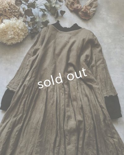画像8: MARCHE' DE SOEUR/ウォッシュリネンワンピース・カーキブラウン