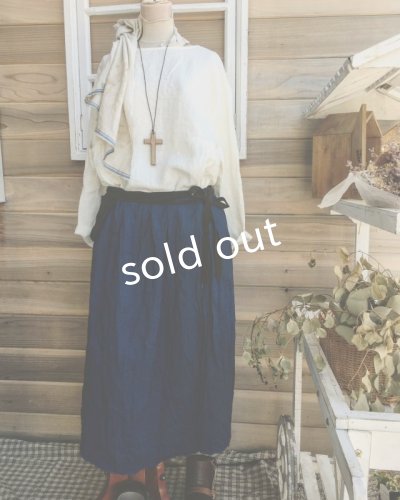 画像9: MARCHE' DE SOEUR/インディゴ染めエプロンスカート