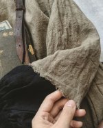 画像5: MARCHE' DE SOEUR/ウォッシュリネンワンピース・カーキブラウン (5)