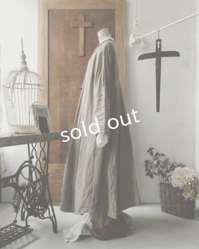 画像8: HALLELUJAH／Robe de fame de chambre　小間使いローブ・wool baige