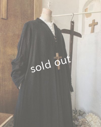 画像4: HALLELUJAH／Robe de fame de chambre　小間使いローブ・wool charcoal