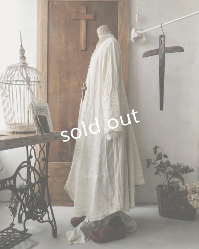 画像8: HALLELUJAH／Robe de fame de chambre　小間使いローブ・wool ivory