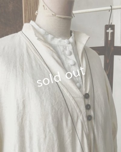 画像7: HALLELUJAH／Robe de fame de chambre　小間使いローブ・wool ivory