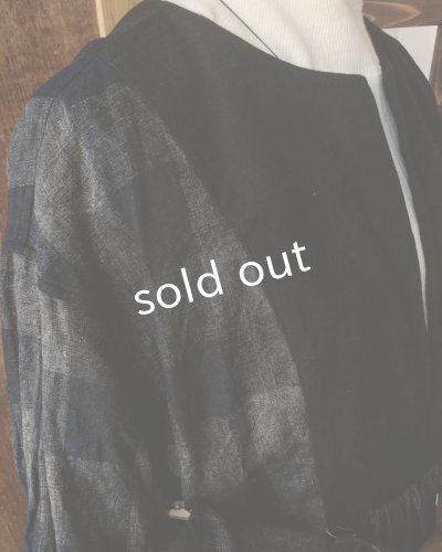 画像6: HALLELUJAH／La Bergère (1880′s)羊飼いローブ・ブロックチェック